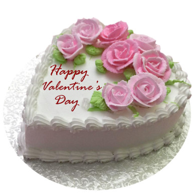 send 1Kg flowery vanilla Eggless cake delivery